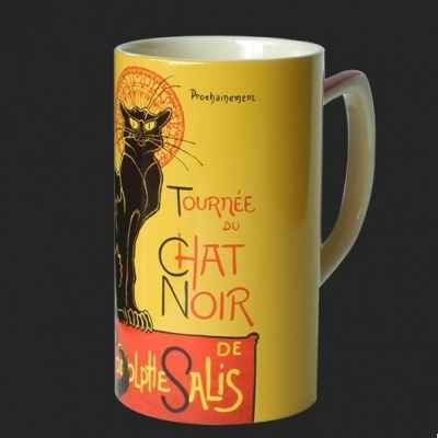 Mugs d'apres l'uvre de steinlen, le chat noir 3dMouseion -MUG13STE