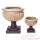 Vases-Modle Bath Urn, surface grs combins avec du fer-bs3094sa/iro